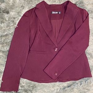 New York and Company Burgundy Blazer